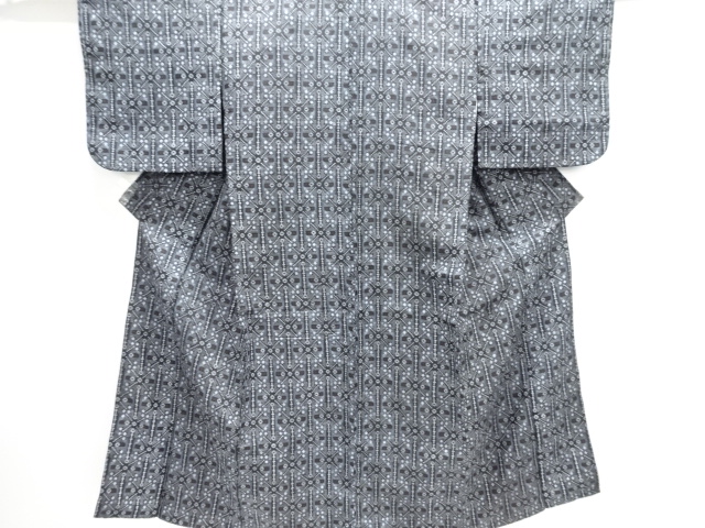 JAPANESE KIMONO / ANTIQUE KIMONO / TAISHO ROMAN STYLE / GEOMETRIC